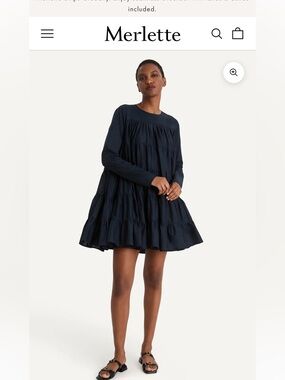 Merlette Black Dress with Pockets - SOLIMAN DRESS